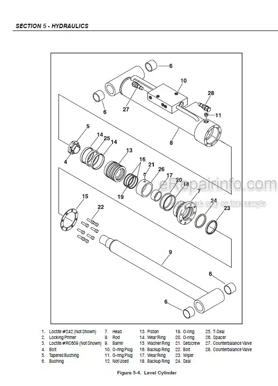 Photo 3 - JLG E600 To M600JP Service And Maintenance Manual Boom Lift