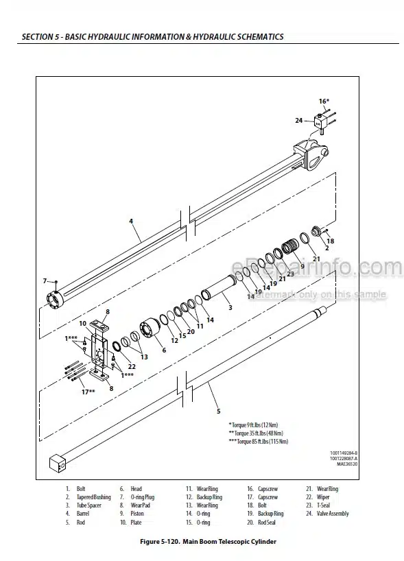 Photo 3 - JLG H800AJ Service And Maintenance Manual Boom Lift 3121770