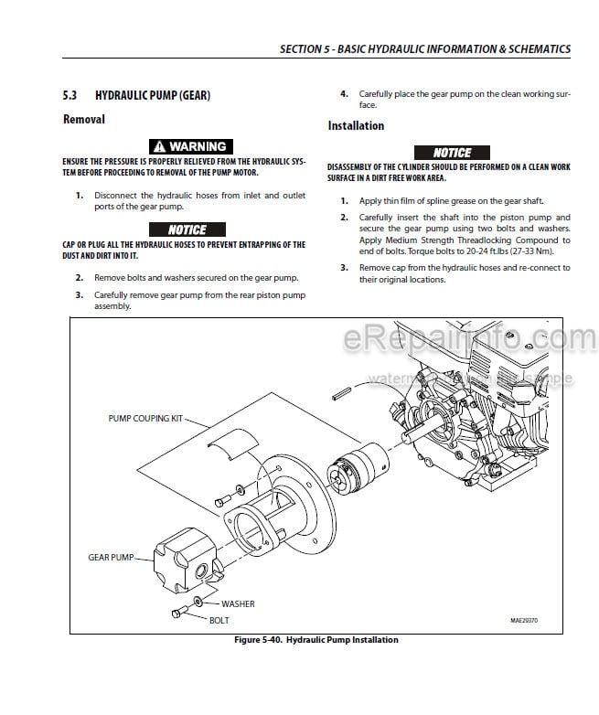 Photo 3 - JLG T500J PVC 2007 Service And Maintenance Manual Boom Lift 31217422