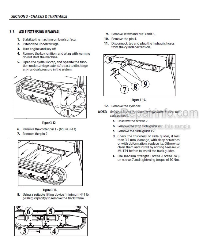 Photo 3 - JLG X33JP-X1000AJ Service And Maintenance Manual Compact Crawler Boom 3121784
