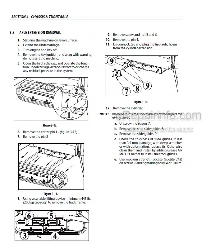 Photo 3 - JLG X33JP-X1000AJ Service And Maintenance Manual Compact Crawler Boom 3121784
