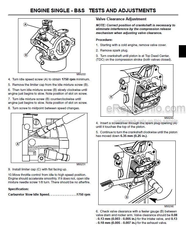 Photo 6 - John Deere 108 111 111H 112L 116 Technical Manual Lawn Tractor TM1206