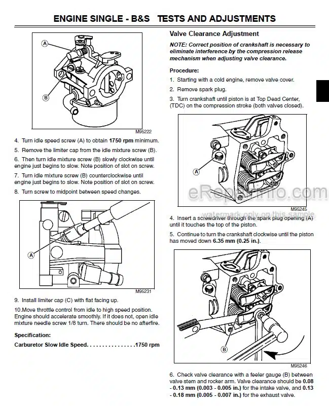 Photo 6 - John Deere 108 111 111H 112L 116 Technical Manual Lawn Tractor TM1206