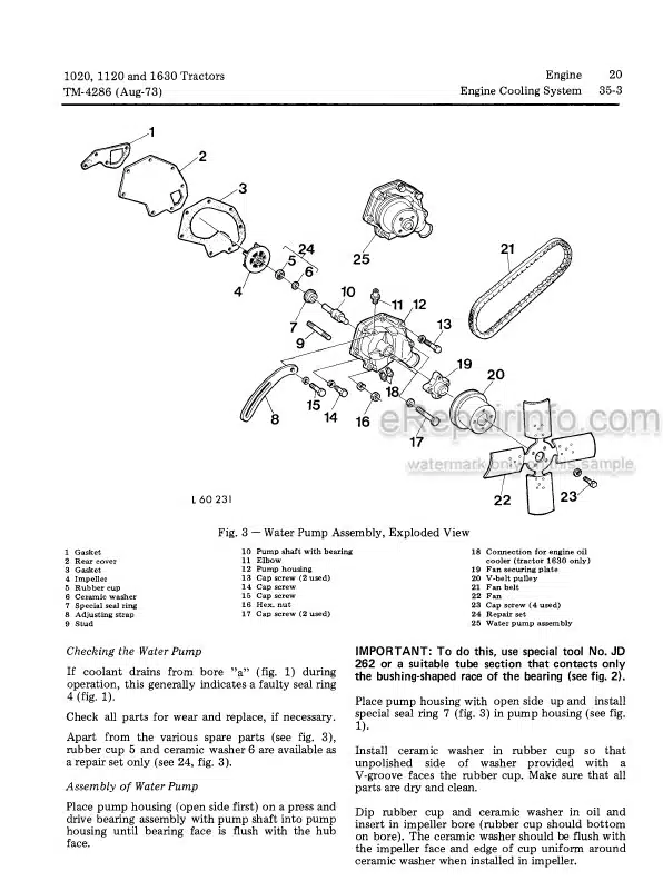 Photo 7 - John Deere 108 111 111H 112L 116 Technical Manual Lawn Tractor TM1206
