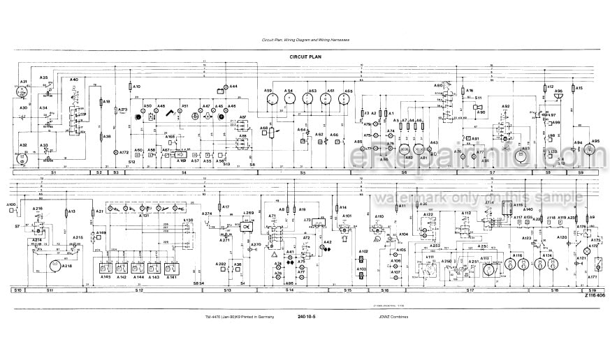 Photo 4 - John Deere 1133 1144 1155 1157 1158 Technical Manual Combine TM4476