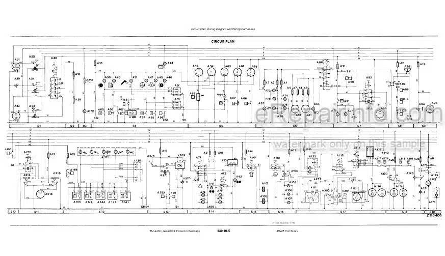 Photo 4 - John Deere 1133 1144 1155 1157 1158 Technical Manual Combine TM4476