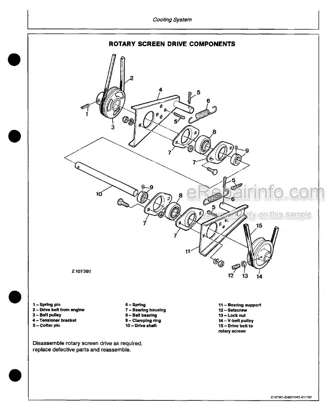 Photo 5 - John Deere 1166 To 1188 Hydro 4 Technical Manual Combine TM4452