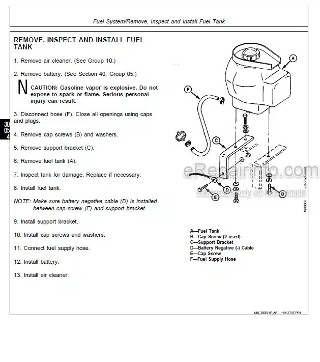 Photo 5 - John Deere 1200 Technical Manual Bunker And Field Rake TM1525
