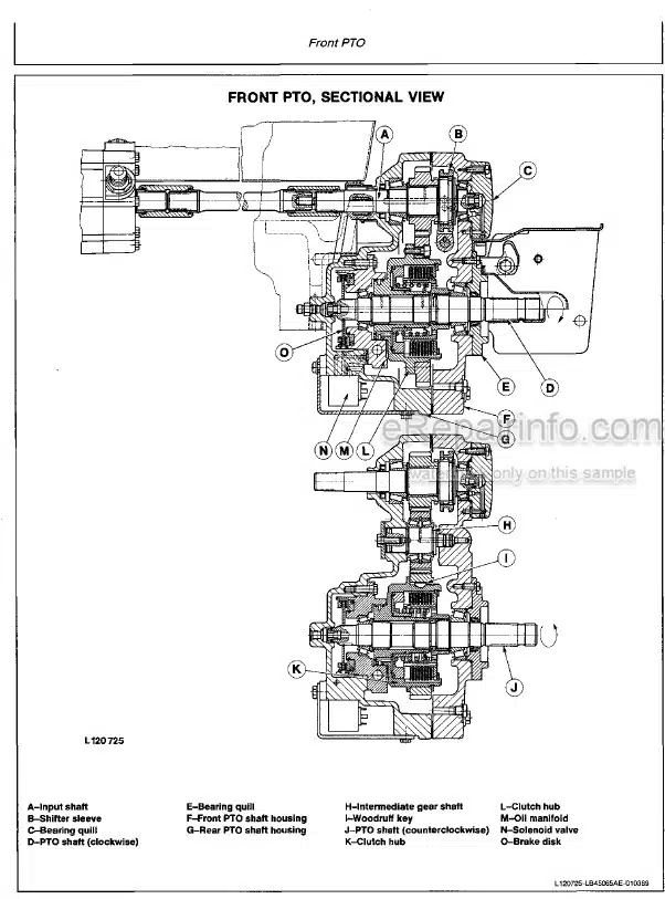 Photo 3 - John Deere 1350 1550 1750 1850 1850N 1950 1950N Technical Manual Tractor TM4437