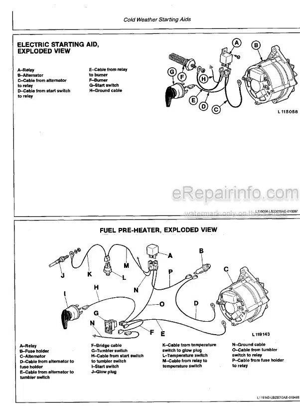 Photo 5 - John Deere 1350 1550 1750 1850 1850N 1950 1950N Technical Manual Tractor TM4437