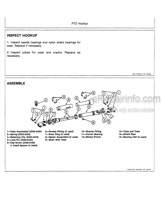 Photo 3 - John Deere 135 Technical Manual Draper Platform TM1280