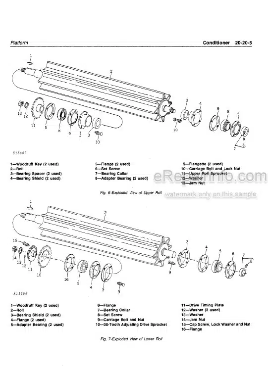 Photo 5 - John Deere 1380 Technical Manual Mower Conditioner TM1204