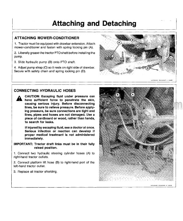 Photo 7 - John Deere 2054 2056 2058 2064 2066 Technical Manual Combine TM4505