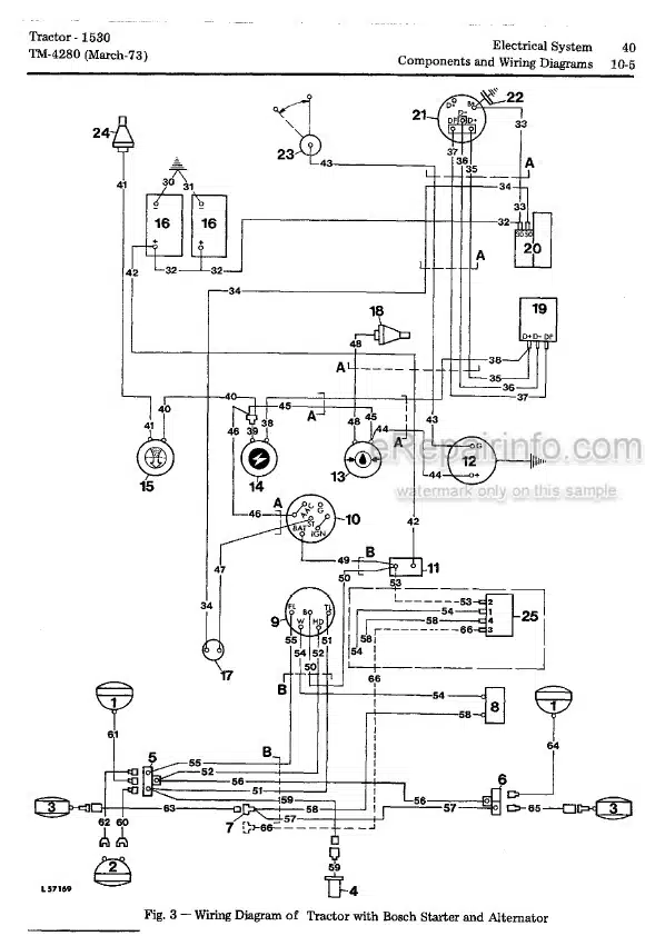 Photo 4 - John Deere 1530 Technical Manual Tractor TM4280