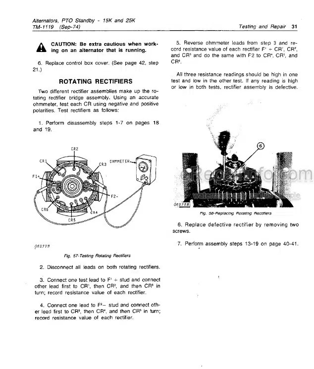 Photo 7 - John Deere 1800 Technical Manual Utility Vehicle TM1527