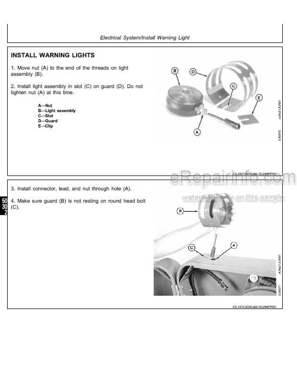 Photo 3 - John Deere 1600 Technical Manual Mower Conditioner TM1474