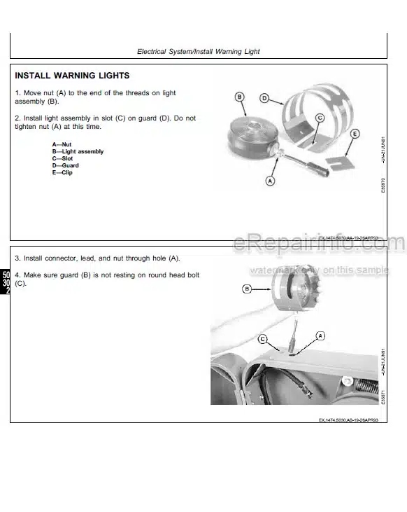 Photo 3 - John Deere 1600 Technical Manual Mower Conditioner TM1474