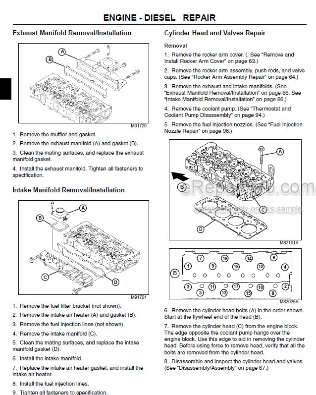 Photo 5 - John Deere 1905 Technical Manual Large Area Reel Mower TM2200