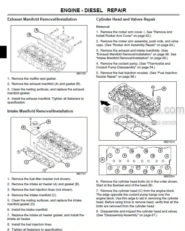 Photo 5 - John Deere 1905 Technical Manual Large Area Reel Mower TM2200