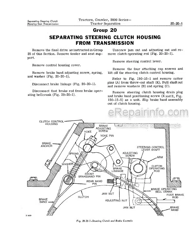Photo 5 - John Deere 2000 Series 2010 Service Manual Crawler Tractor SM2037
