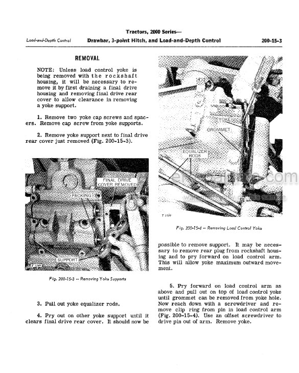 Photo 1 - John Deere 2000 Series 2010 Service Manual Tractor SM2035 SM2036
