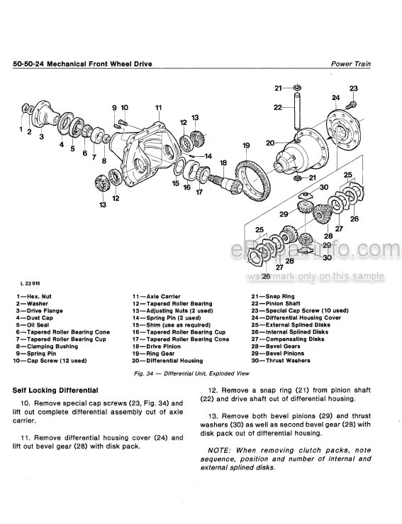 Photo 5 - John Deere 2040 2240 Technical Manual Tractor TM1221