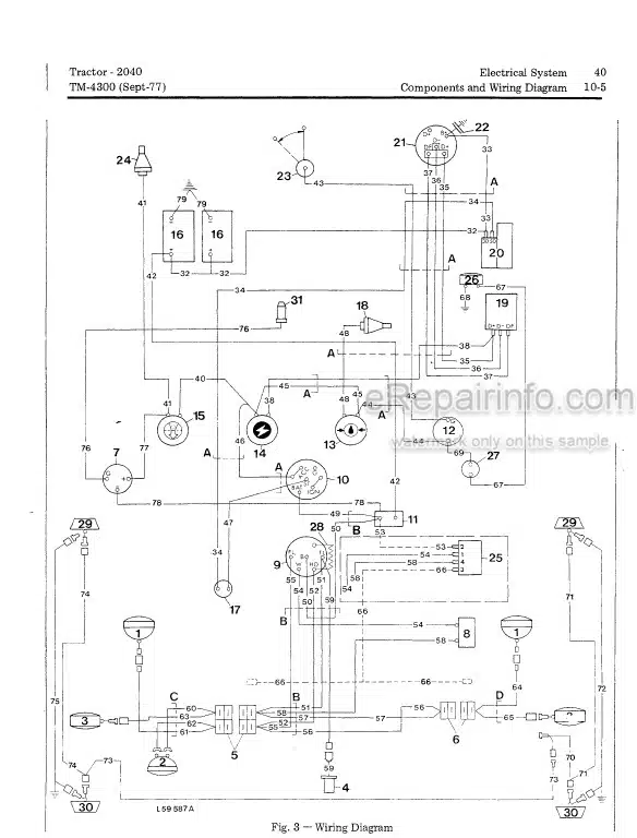 Photo 4 - John Deere 2040 Technical Manual Tractor TM4300