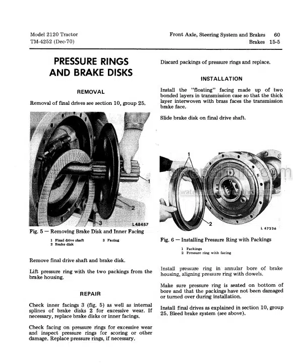Photo 6 - John Deere 2140 Technical Manual Tractor TM4373