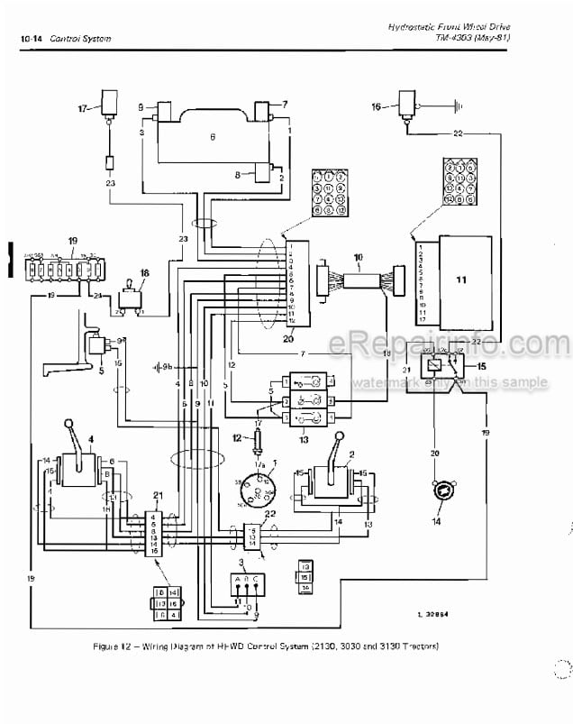 Photo 4 - John Deere 2130 3030 3130 3140 Technical Manual Hydrostatic Front Wheel Drive For Tractor TM4303