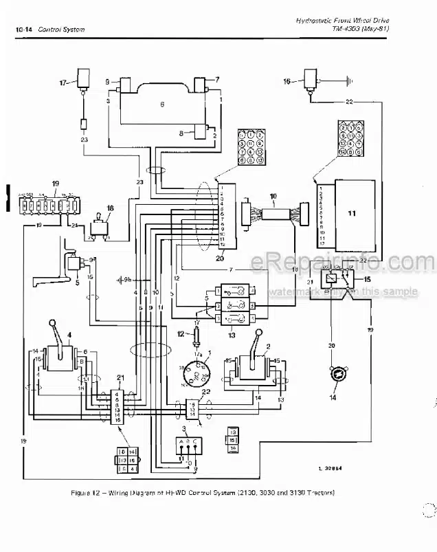 Photo 4 - John Deere 2130 3030 3130 3140 Technical Manual Hydrostatic Front Wheel Drive For Tractor TM4303