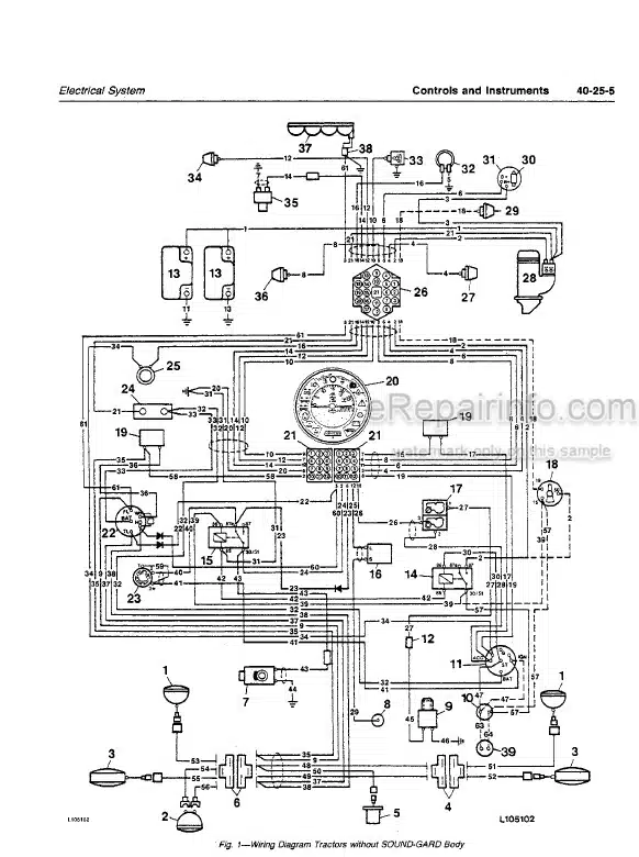 Photo 5 - John Deere 2150 2255 Diagnostic and Repair Technical Manual Tractor TM4401