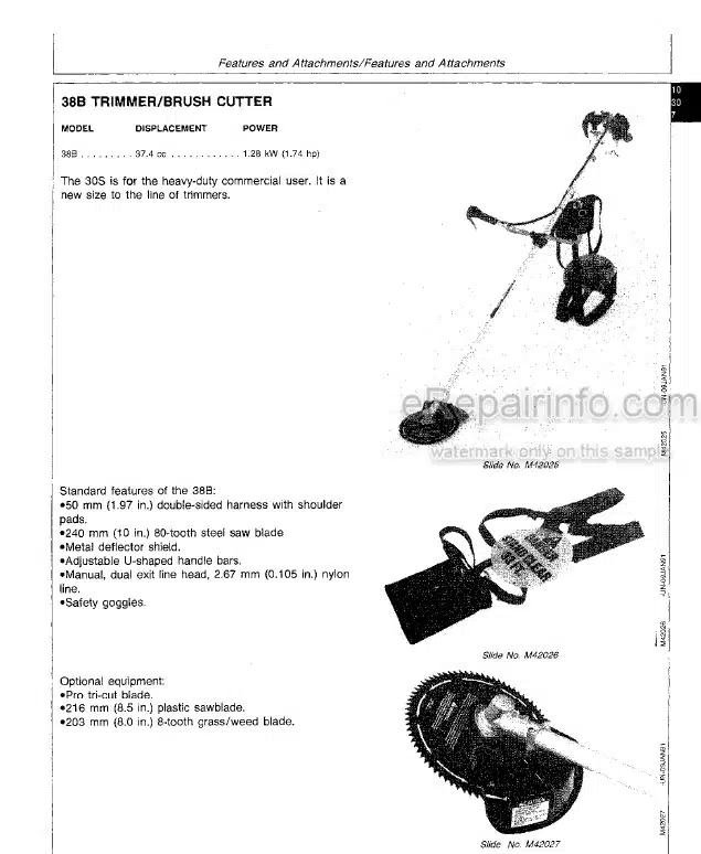 Photo 6 - John Deere 113 162 172 213E 21HC Technical Manual Hedge Clipper TM1523