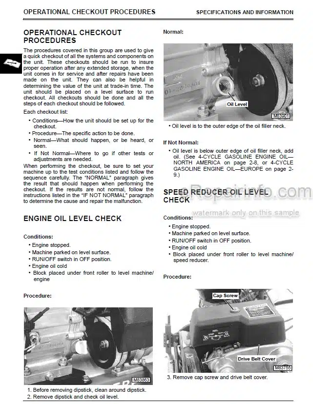 Photo 6 - John Deere 240 260 270 Technical Manual Rotary Disk Mower TM1367