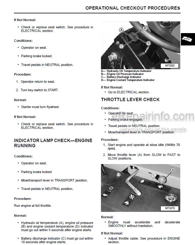 Photo 5 - John Deere 2243 Technical Manual Diesel Professional Greensmower TM1562