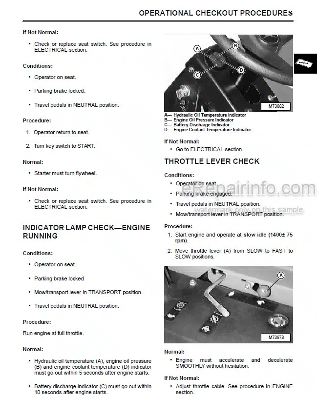 Photo 5 - John Deere 2243 Technical Manual Diesel Professional Greensmower TM1562