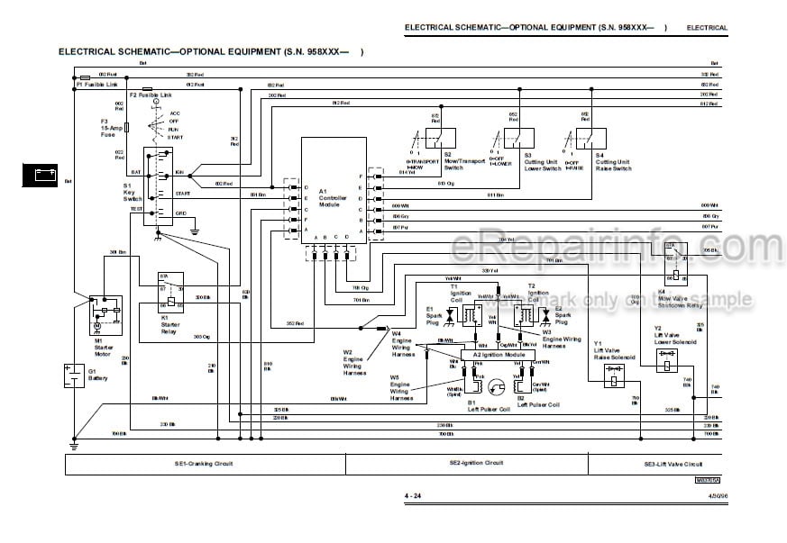 Photo 5 - John Deere 2243 Technical Manual Gas Professional Greensmower TM1473