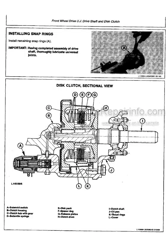 Photo 5 - John Deere 2250 2450 2650 2650N 2850 Technical Repair Manual Tractor TM4440