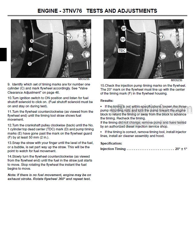 Photo 9 - John Deere 2305 Technical Repair Manual Compact Utility Tractor TM2289