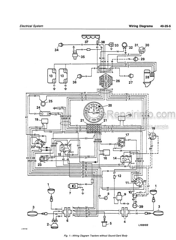 Photo 4 - John Deere 2350 2550 Technical Manual Tractor TM4403