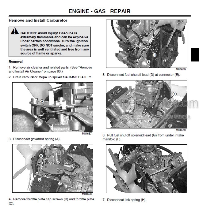 Photo 3 - John Deere 2500 2500A 2500E Technical Manual Professional Greens Mower TM1757