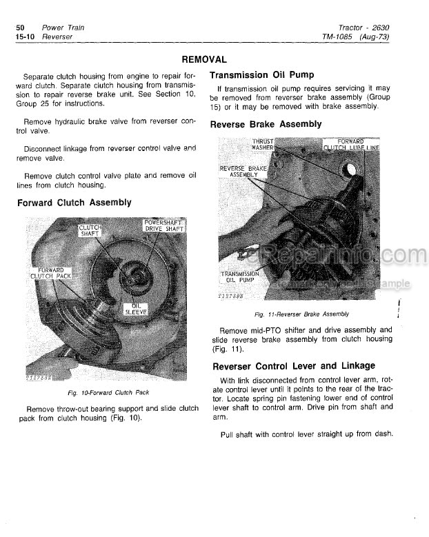 Photo 6 - John Deere D100 Series D105 D110 D125 D130 D140 D155 D160 D170 Operators Manual Tractor OMGX25410