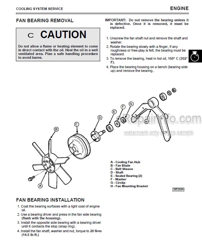 Photo 3 - John Deere 2653 Technical Repair Manual Professional Utility Mower TM1533