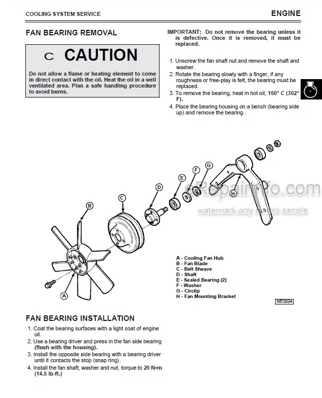 Photo 3 - John Deere 2653 Technical Repair Manual Professional Utility Mower TM1533