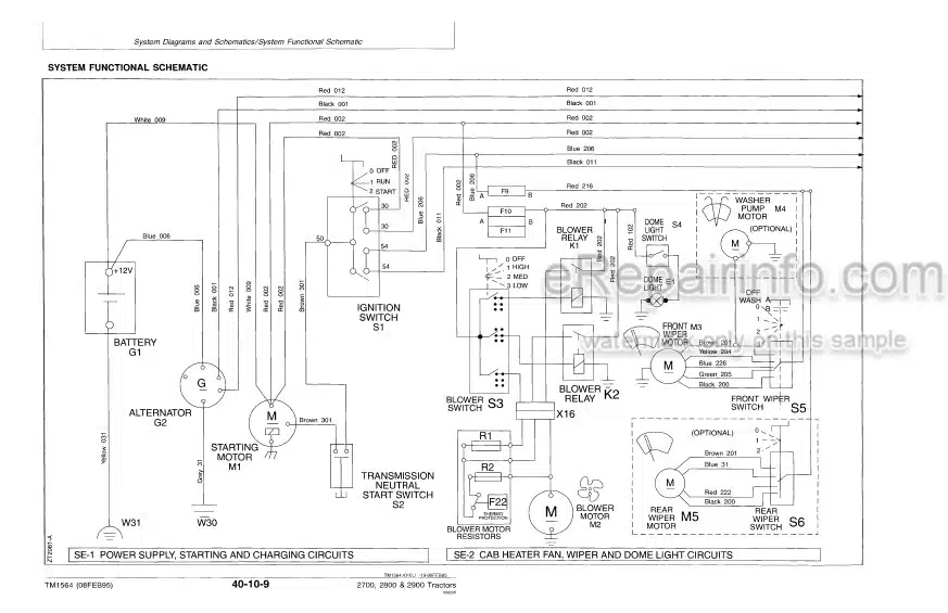 Photo 4 - John Deere 2700 2800 2900 Technical Manual Tractor TM1564