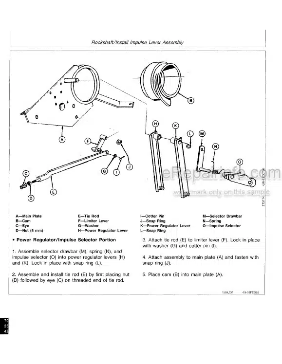Photo 5 - John Deere 2700 2800 2900 Technical Manual Tractor TM1564