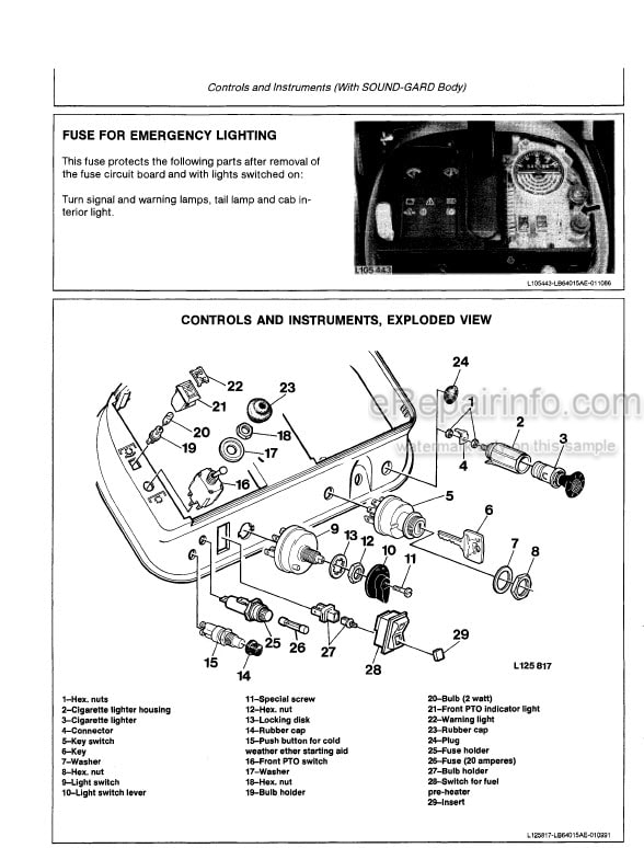 Photo 3 - John Deere 2955 3055 3155 3255 Technical Manual Tractor TM4449