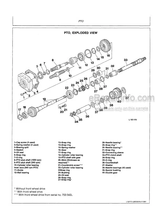 Photo 5 - John Deere 2955 3055 3155 3255 Technical Manual Tractor TM4449