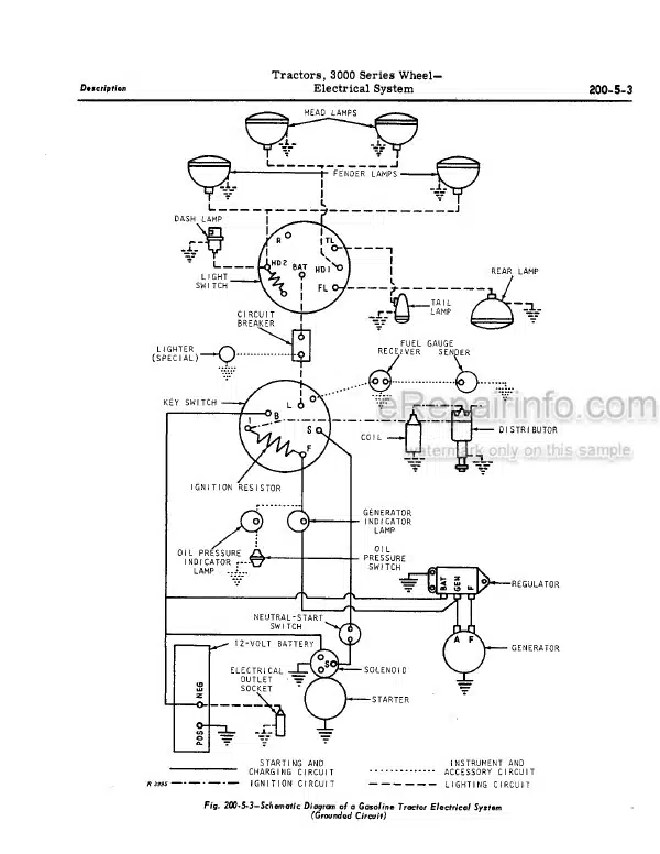 Photo 4 - John Deere 3000 Series 3010 Service Manual Tractor SM2041