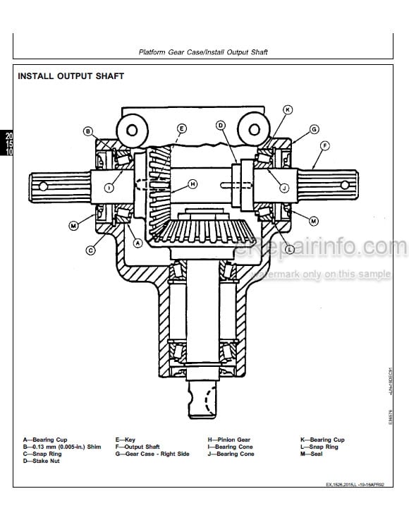 Photo 5 - John Deere 300A 300 Technical Manual Auger Platform And Grass Seed Special TM1526