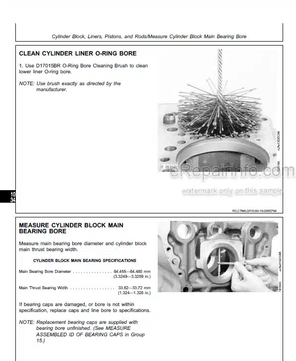Photo 9 - John Deere 300 3179 4239 6359 4276 6414 Technical Manual Diesel Engine CTM4